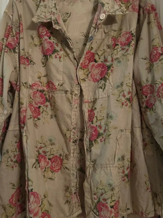 NWT - Magnolia Pearl Printed Adison Workshirt Top 1901 Springlove - Picture 9 of 13